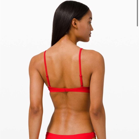 Lululemon Waterside Swim Top *D Cup True Red sz.2 - Picture 2 of 8
